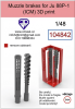 Omask 104842 Muzzle brakes for Ju88 P-1 1/48